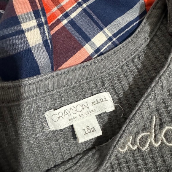 18 Months Button Down Shirt Boy 5pc Bundle Many Brands Shorts Pants & Bodysuit - Picture 7 of 11